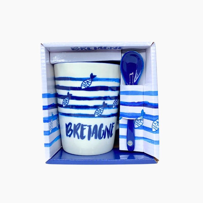 Mug Triskell et Poissons avec Cuillère