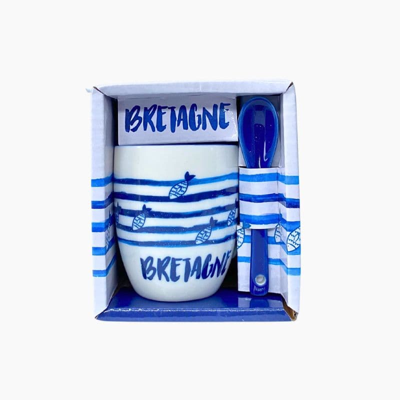 Tasse Expresso Triskell et Poisson avec Cuillère