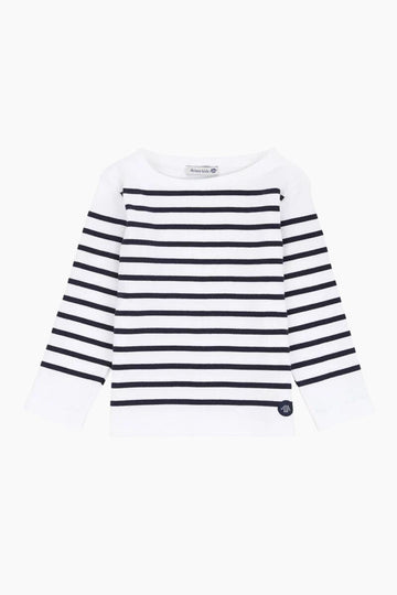 Marinière "Amiral" Kids en Coton blanc navire