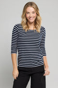 Mariniere-Cap-Coz-en-coton-leger-face-rich-navy-blanc