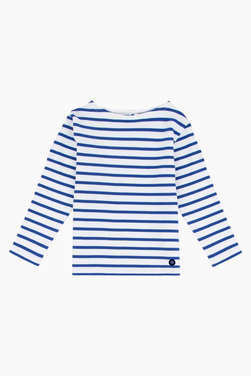 Marinière "Loctudy" Kids en Coton blanc etoile