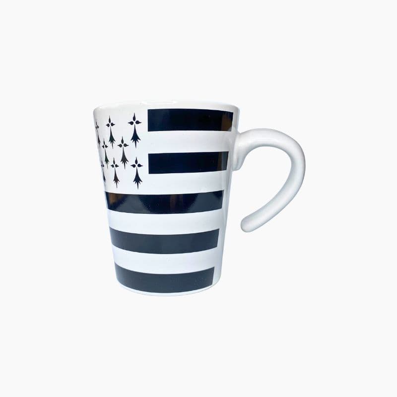 Coffret 2 Mugs Entrelacés Gwenn Ha Du avec Cuillère