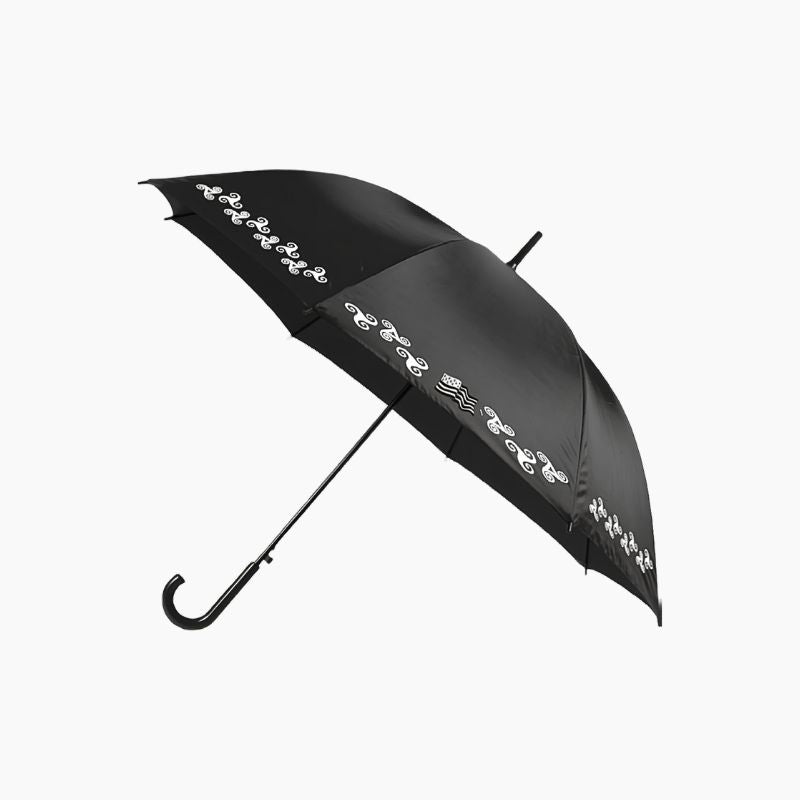 Parapluie Canne Noir Bandeau Triskel