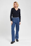 Pull-col-V-Locmine-en-laine-et-acrylique-rich-navy-face