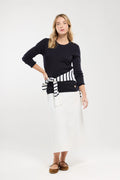 Pull marin Auray - maille haute densité - vue de face