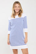 Robe-Ile-Tudy-en-coton-epais-blanc-etoile