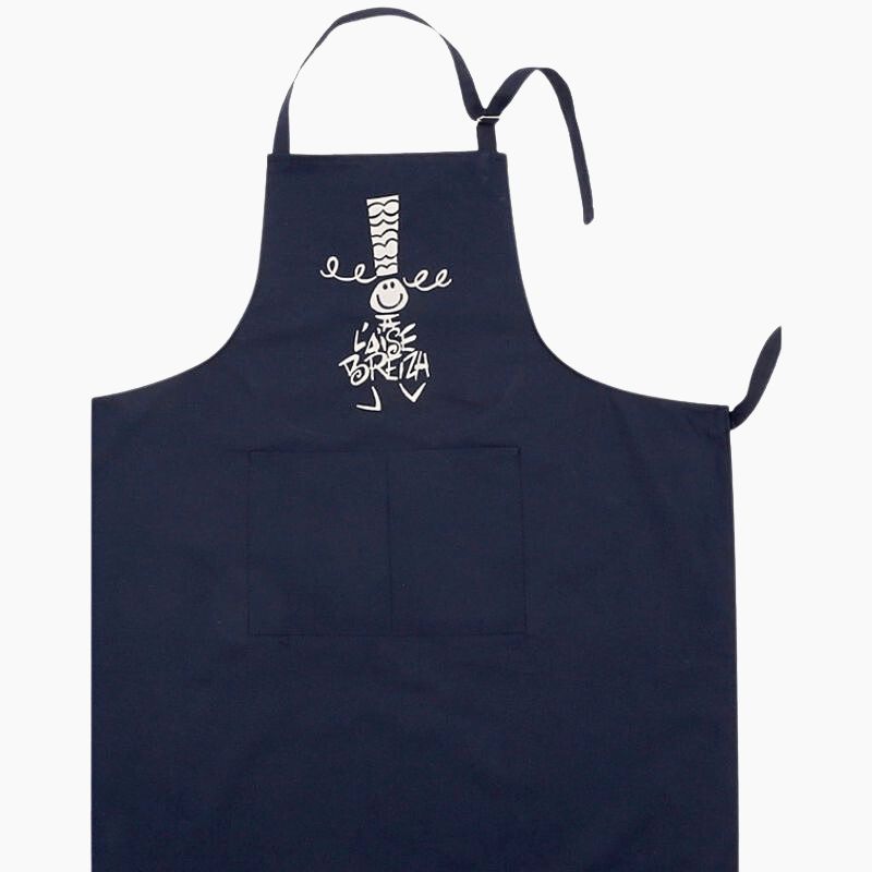 Tablier Brodé Bigoudène marine 1
