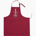 Tablier Brodé Bigoudène bordeaux 1