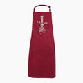 Tablier Brodé Bigoudène bordeaux