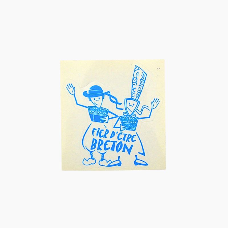 Autocollant Fier d'Etre Breton bleu