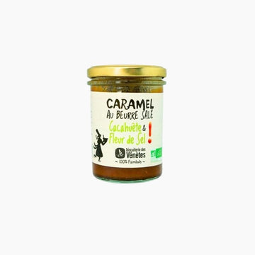 Crème de Caramel au Beurre Salé Bio - Cacahuète et Fleur de Sel