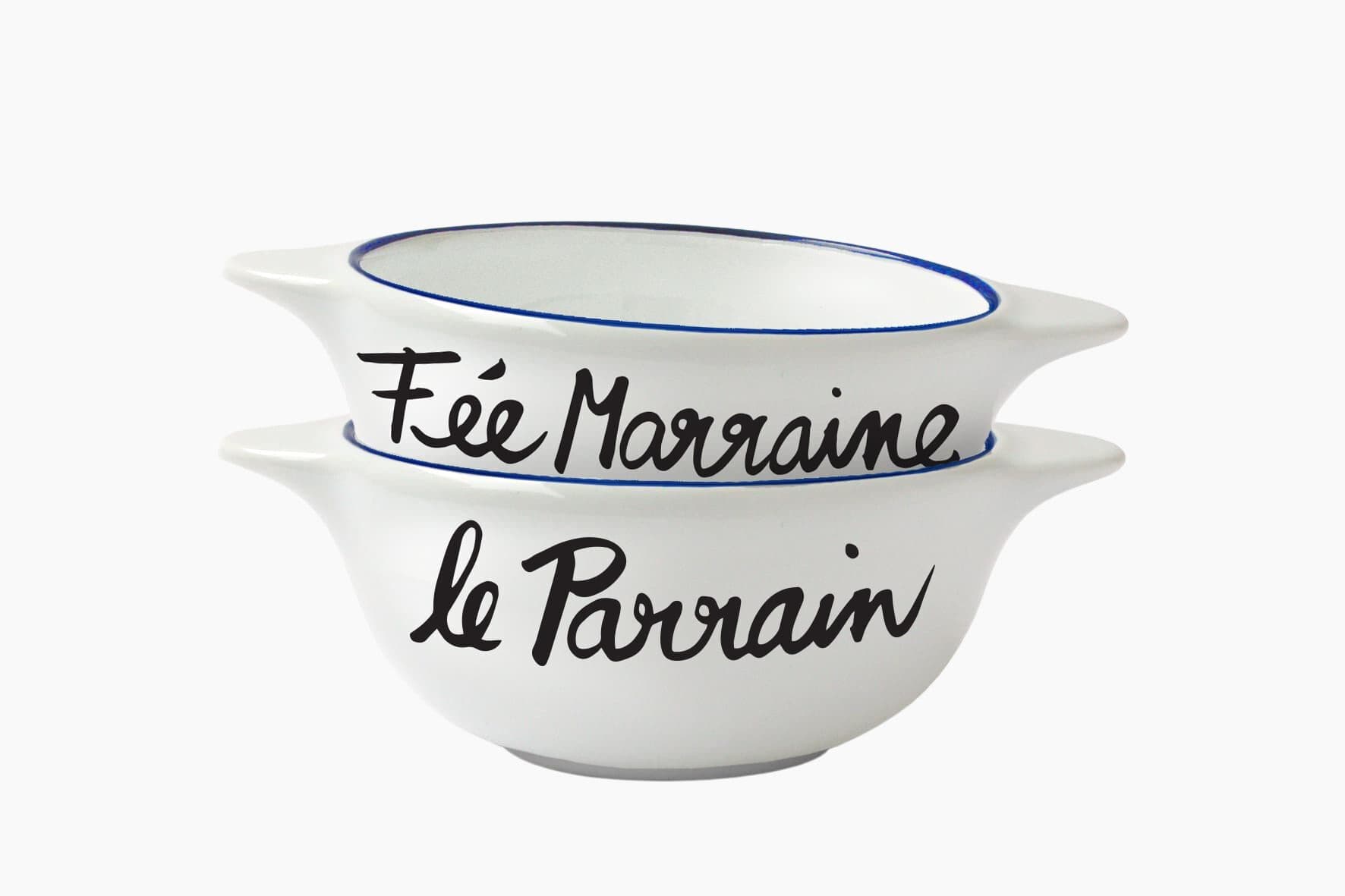 Bol Breton en Faïence - Le Parrain et fée marraine